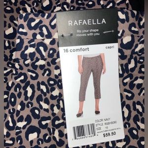 💋NWT Rafaella Pull On Comfort Stretch Ankle Pant size 16